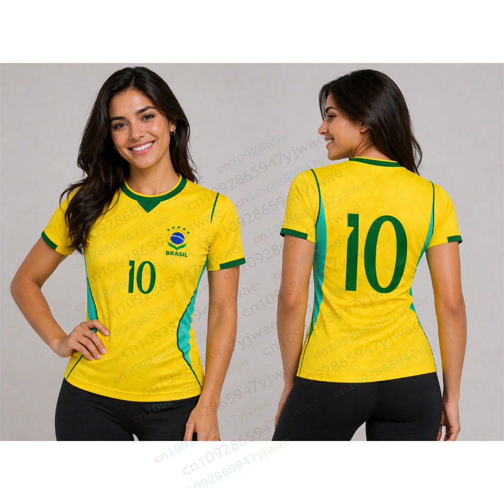 Street Fashion Brazil - Brazil Yellow Football Shirt Fashion Street