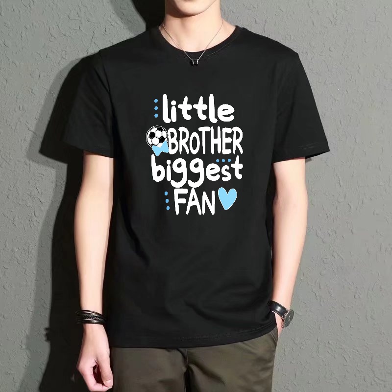 Street Fashion Elements - Men's Black Round-Neck Short-Sleeved T-Shirt, Fun