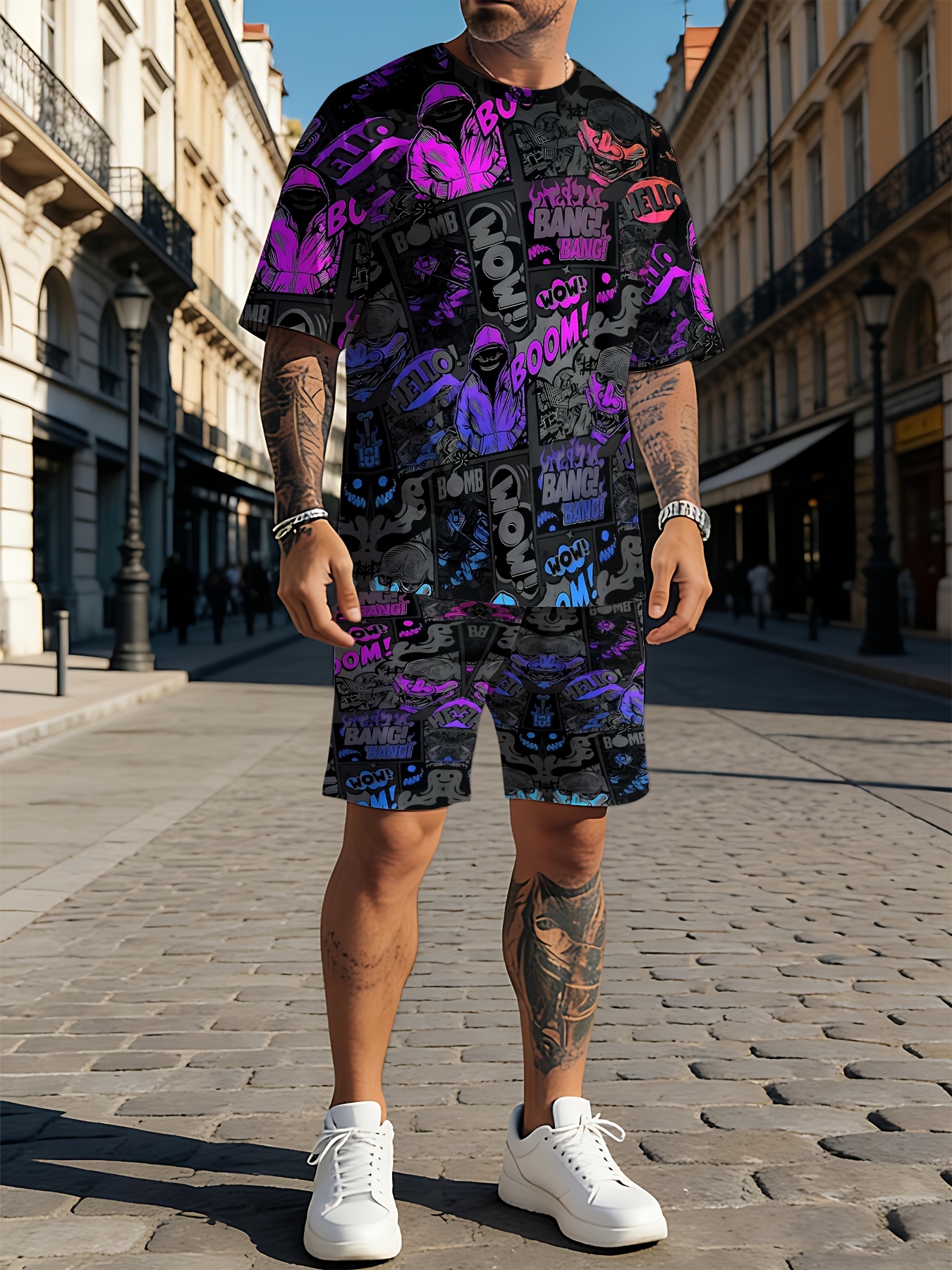 Street Fashion Designers - 2026 Summer New Men's Short-Sleeved Set
