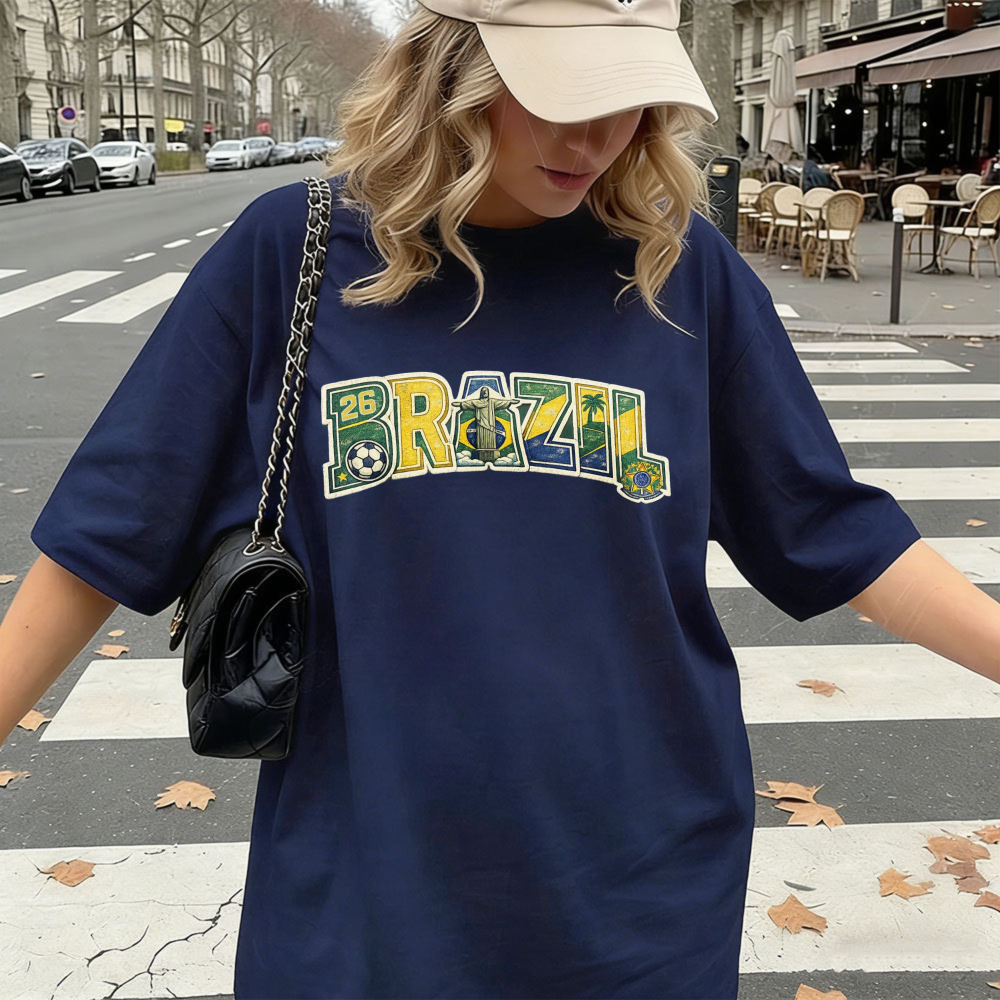 Brazil 2026 Soccer Tee Retro F - Street Fashion Brazil 리뷰 및 가격