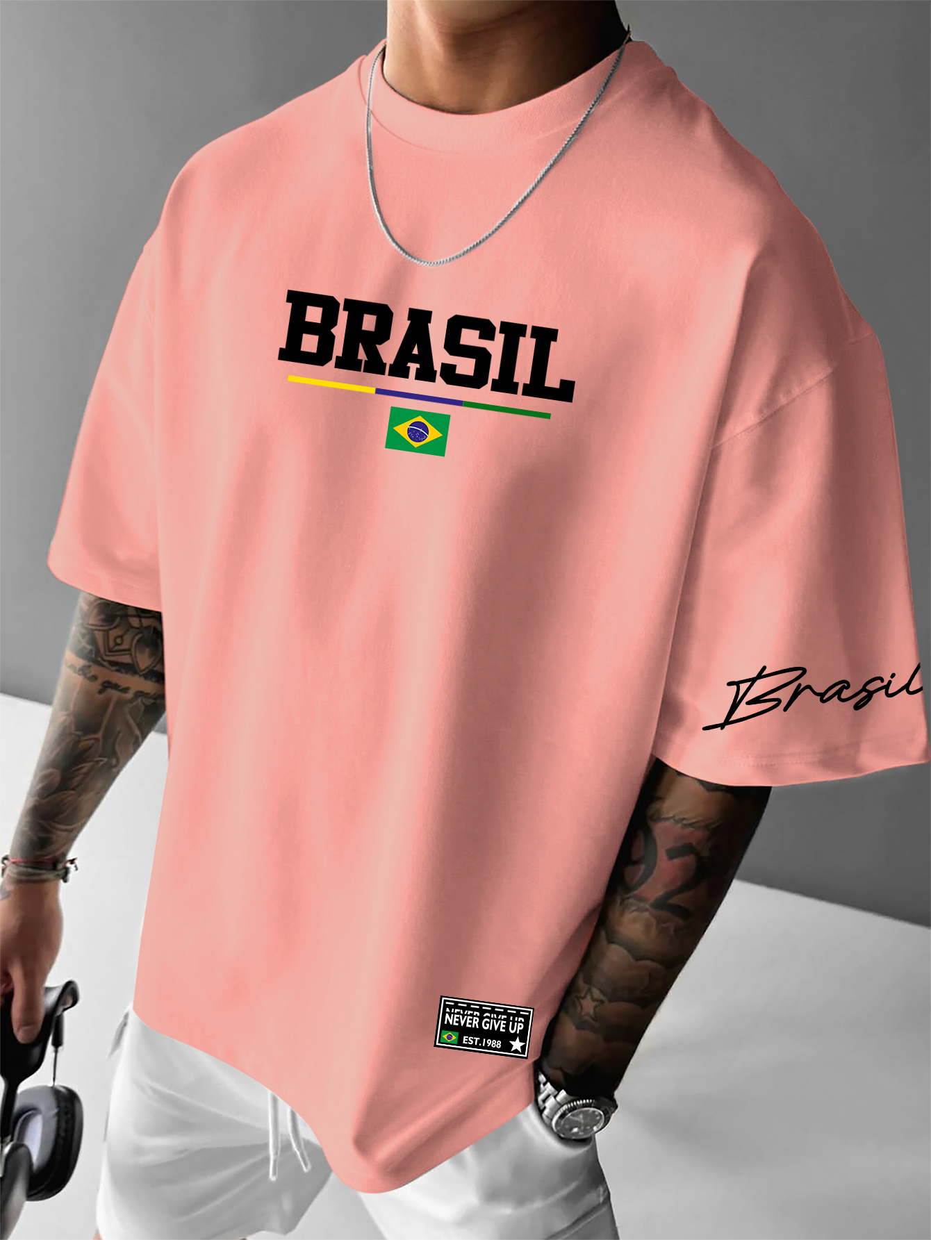 Men's American Retro Brazil Fl - Street Fashion Brazil 리뷰 및 가격