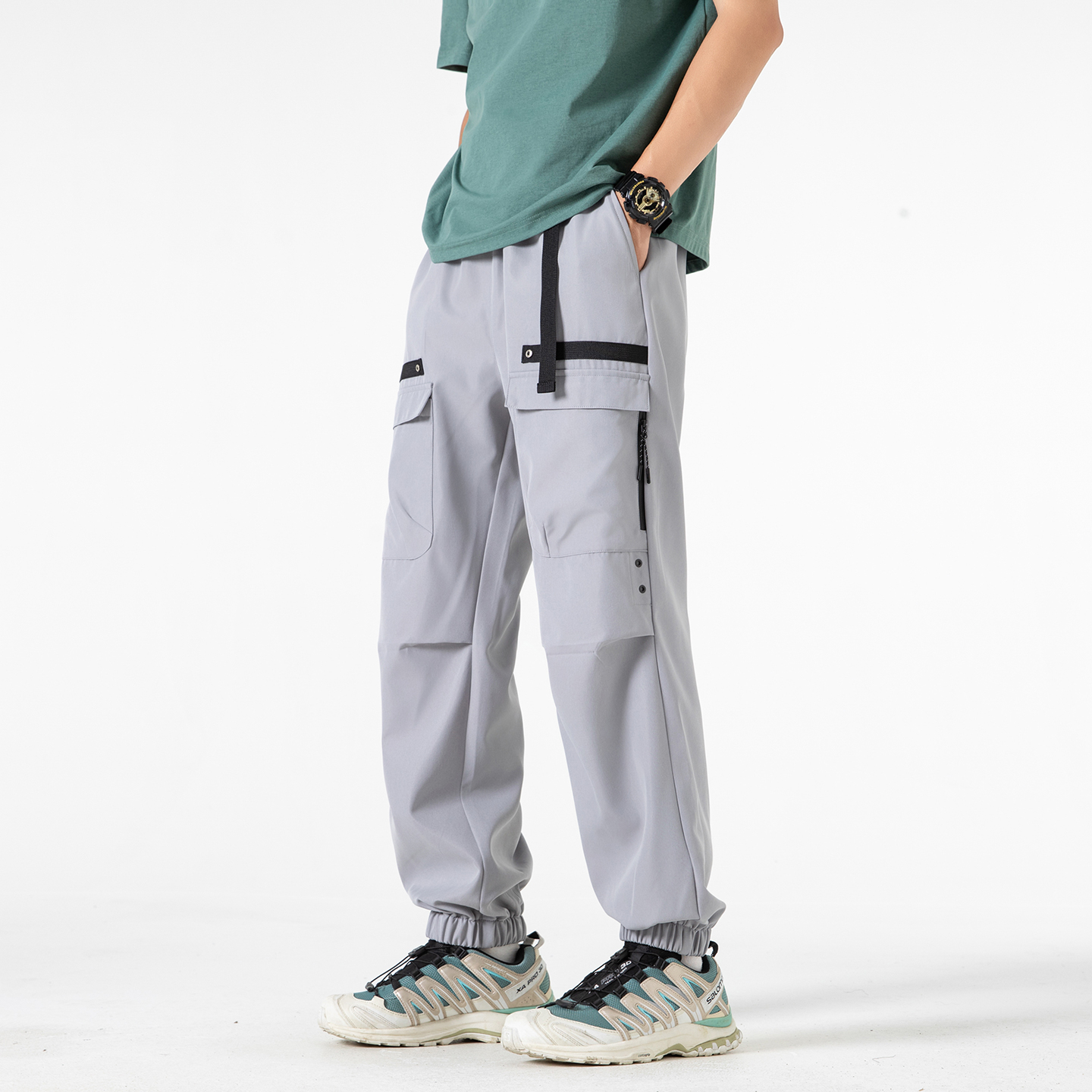 All Seasons Men's Cargo Pants  - Street Fashion Baggy 리뷰 및 가격