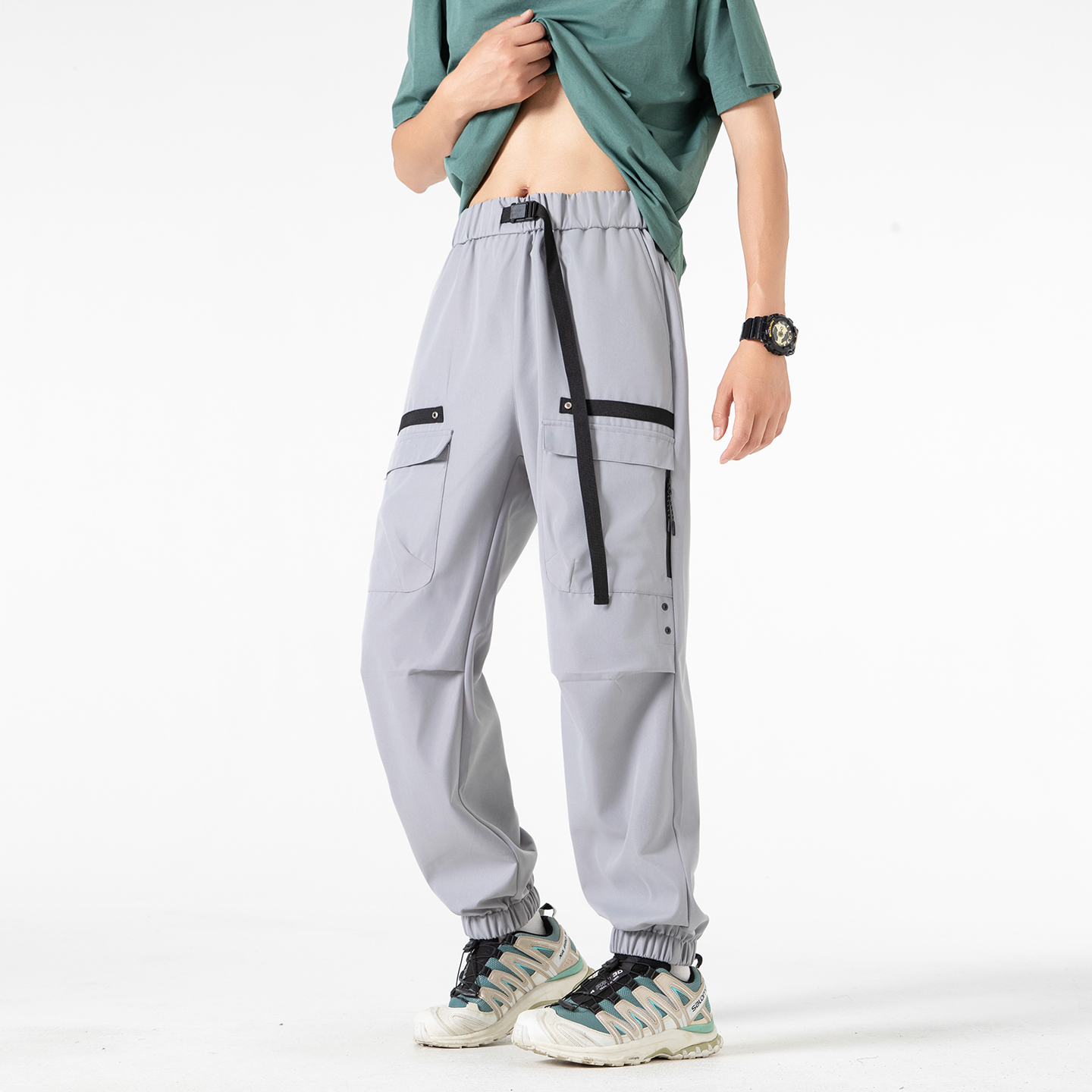 All Seasons Men's Cargo Pants  - Street Fashion Baggy 리뷰 및 가격