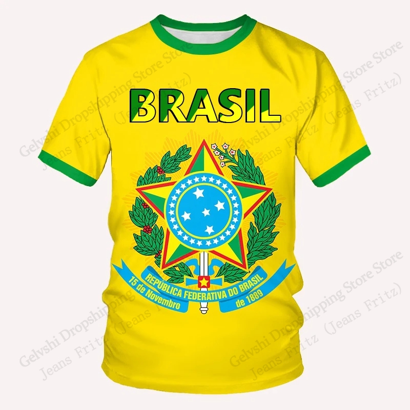 Brazil Letter Mens T-shirt Bra - Street Fashion Brazil 리뷰 및 가격
