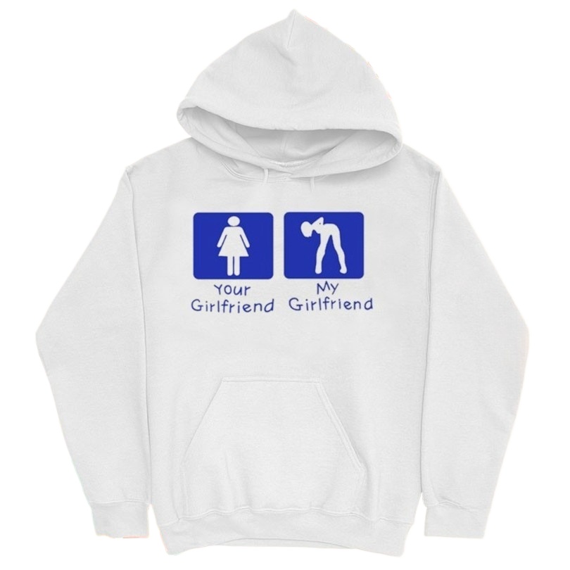 Your Girl Vs My Girl Hoodie Fa - Street Fashion Vs High Fashion 리뷰 및 가격