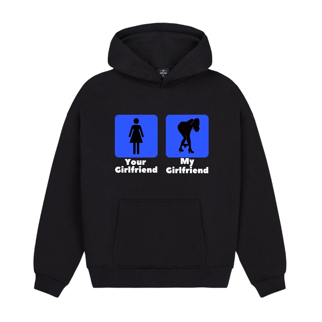 Your Girl Vs My Girl Hoodie Fa - Street Fashion Vs High Fashion 리뷰 및 가격