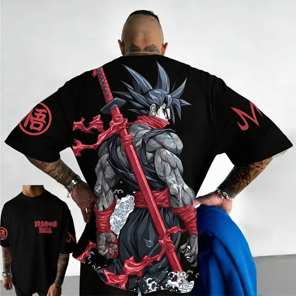 Plus Size Dragon Ball Summer A - Street Fashion Japan 리뷰 및 가격