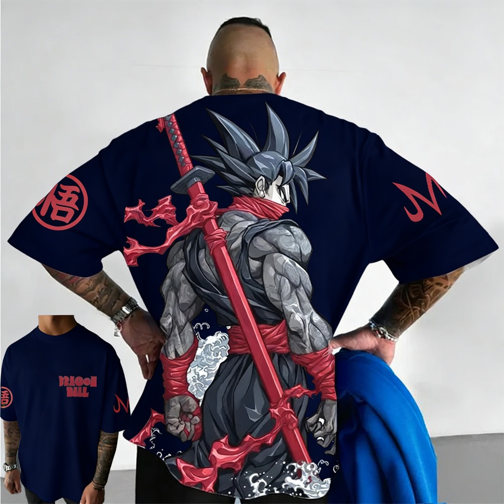 Plus Size Dragon Ball Summer A - Street Fashion Japan 리뷰 및 가격