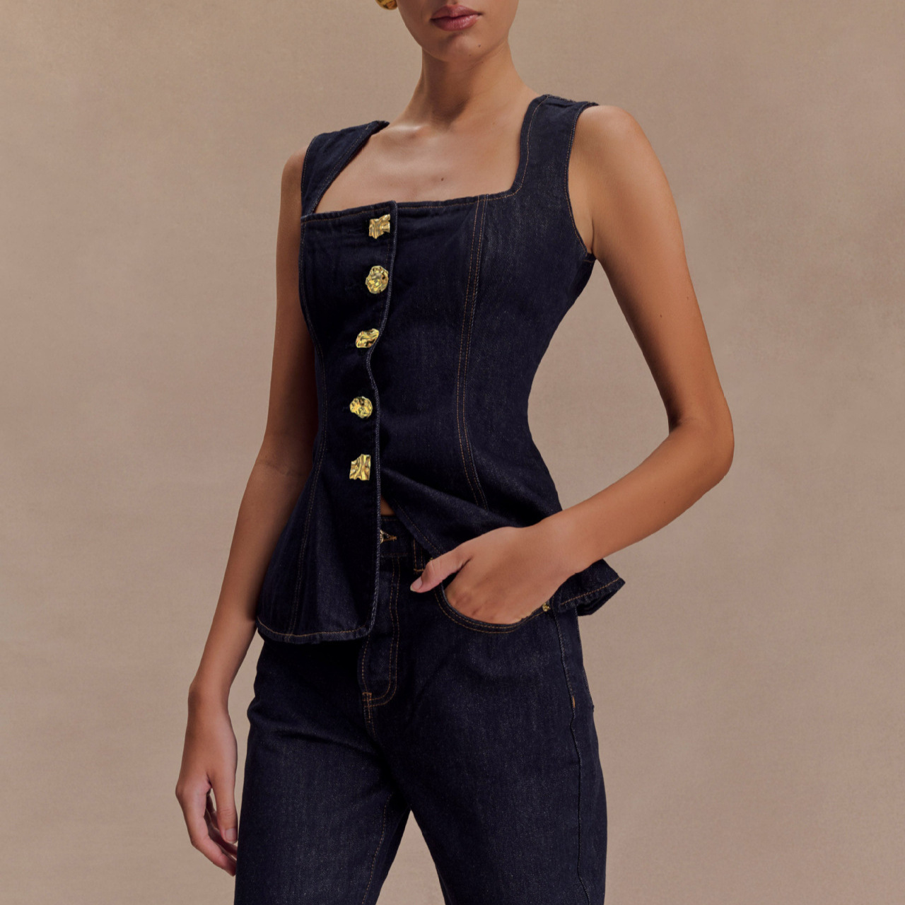 Summer Denim Pant Sets Women 2 - Street Fashion Vest 리뷰 및 가격