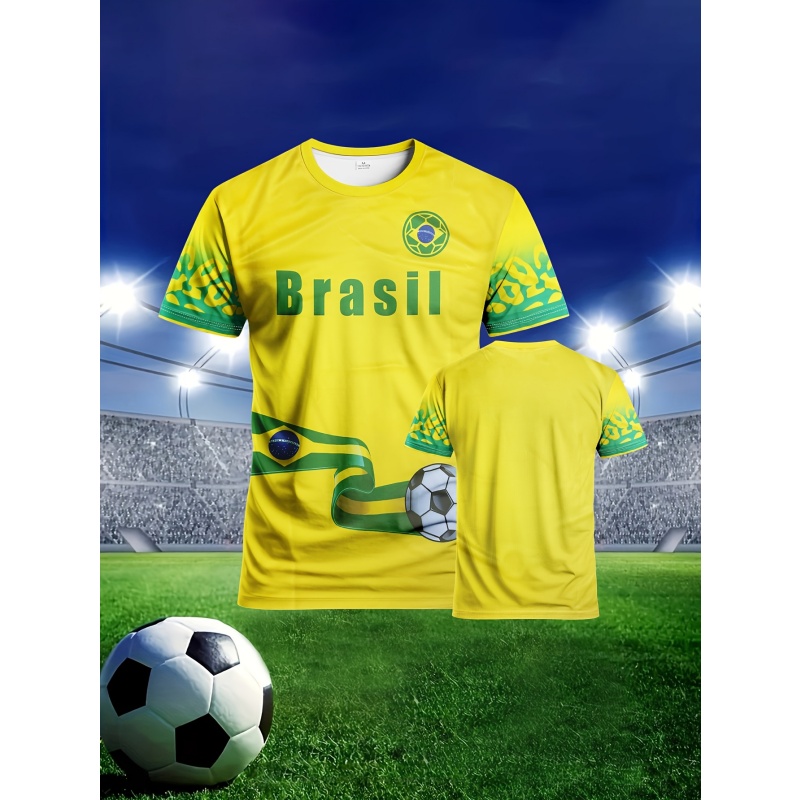 Brazil Soccer #10 T-Shirt Men  - Street Fashion Brazil 리뷰 및 가격
