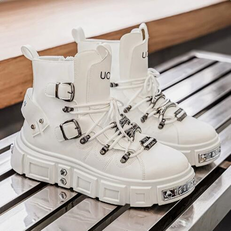 Luxury Rivet Black High top Sn - Street Fashion Luxury 리뷰 및 가격