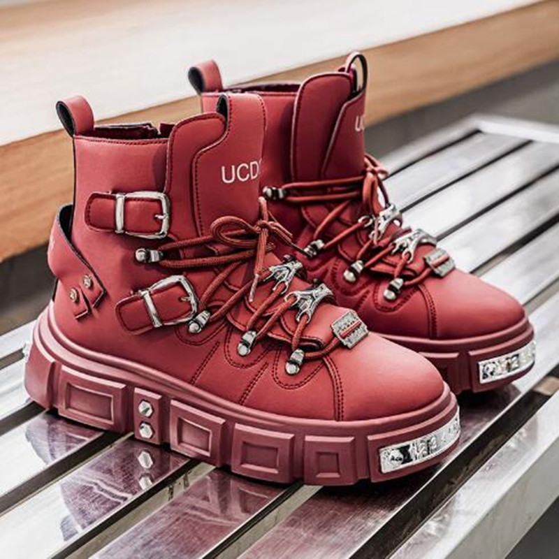 Luxury Rivet Black High top Sn - Street Fashion Luxury 리뷰 및 가격
