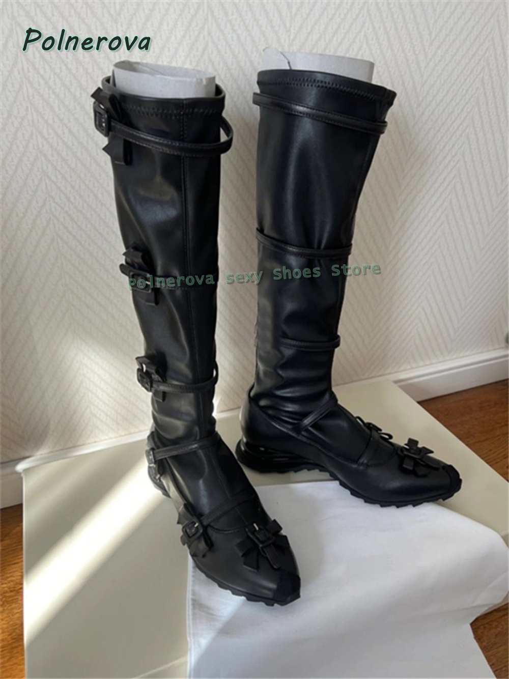 Black Bowknot Fashion Long Boo - Street Fashion Trends 2026 리뷰 및 가격