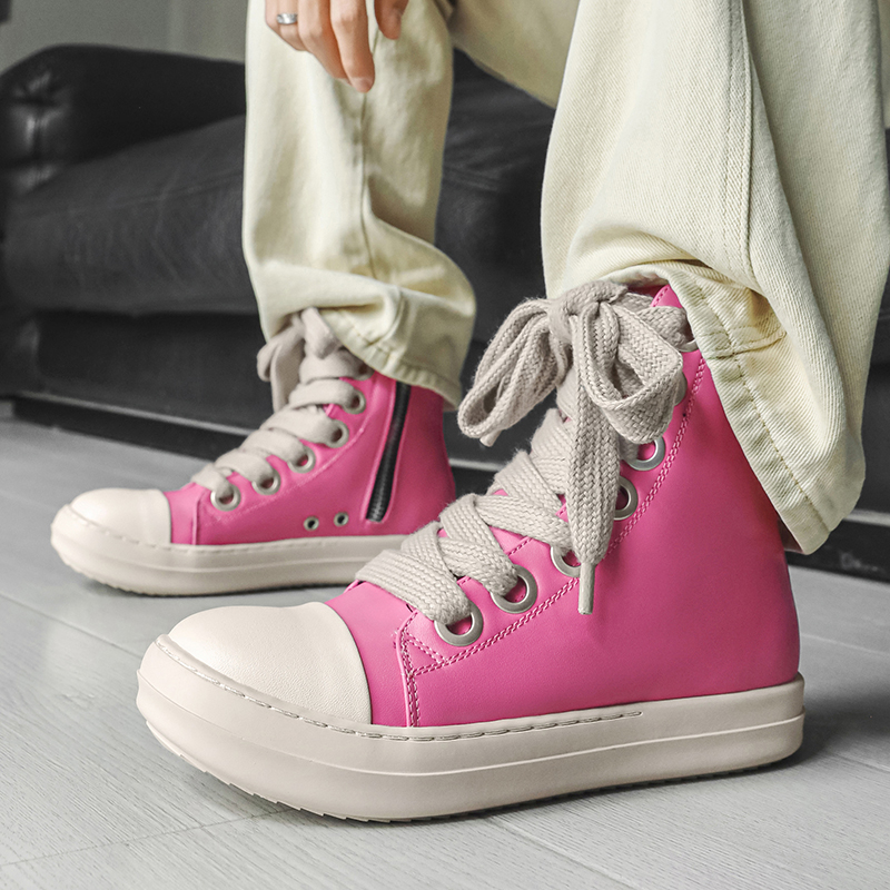 Original Pink Men High-top Sne - Street Fashion Designers 리뷰 및 가격