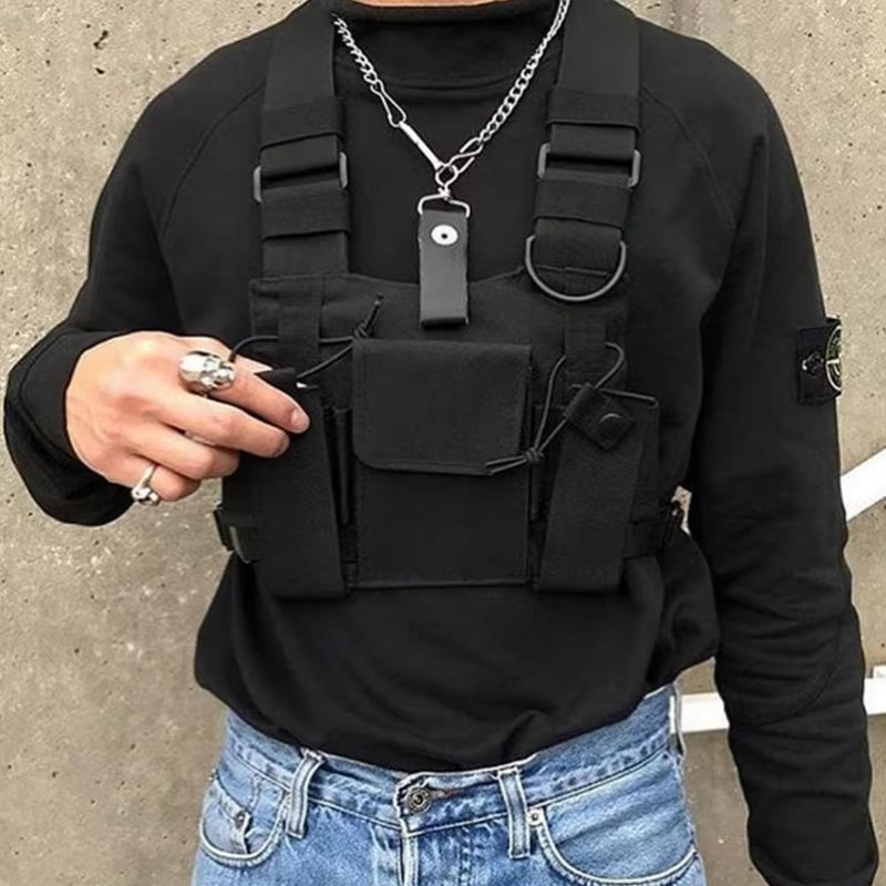 Functional Tactical Chest Bag  - Street Fashion Vest 리뷰 및 가격