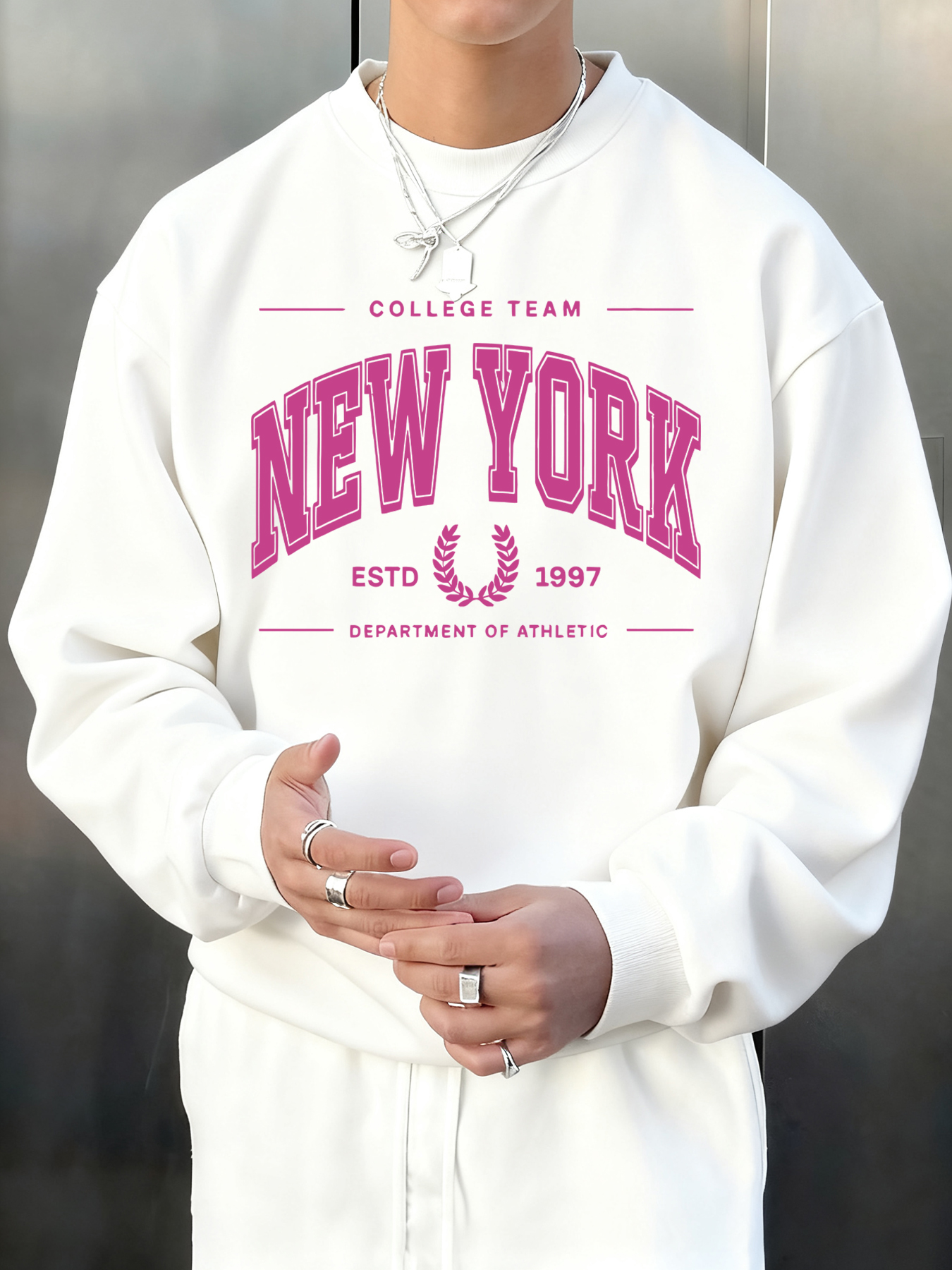 New York Estd 1997 Printed Mal - Street Fashion Elements 리뷰 및 가격