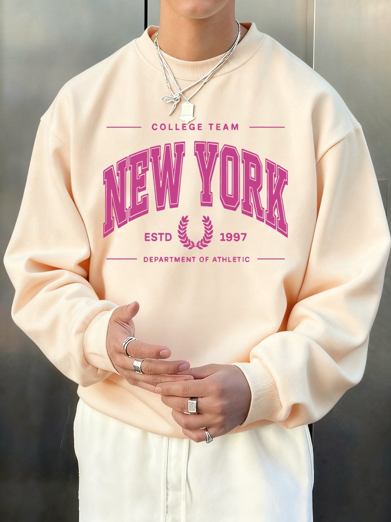 New York Estd 1997 Printed Mal - Street Fashion Elements 리뷰 및 가격