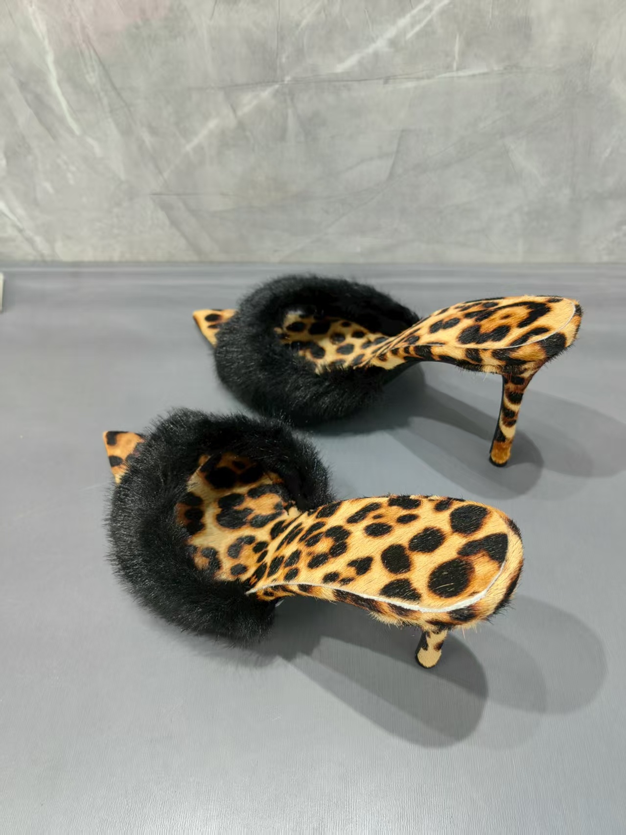 Leopard Print Fur Trim Women S - Street Fashion Luxury 리뷰 및 가격