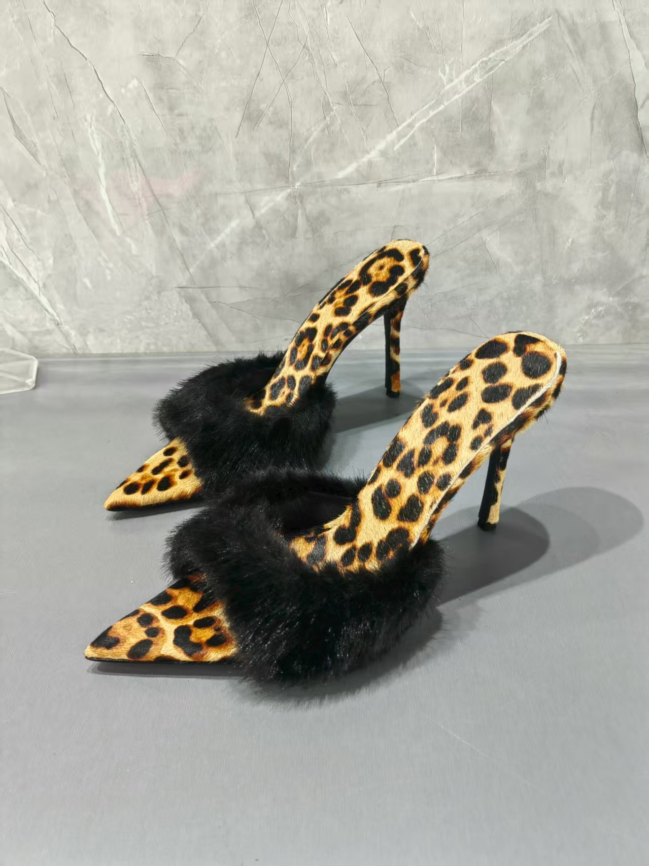 Leopard Print Fur Trim Women S - Street Fashion Luxury 리뷰 및 가격