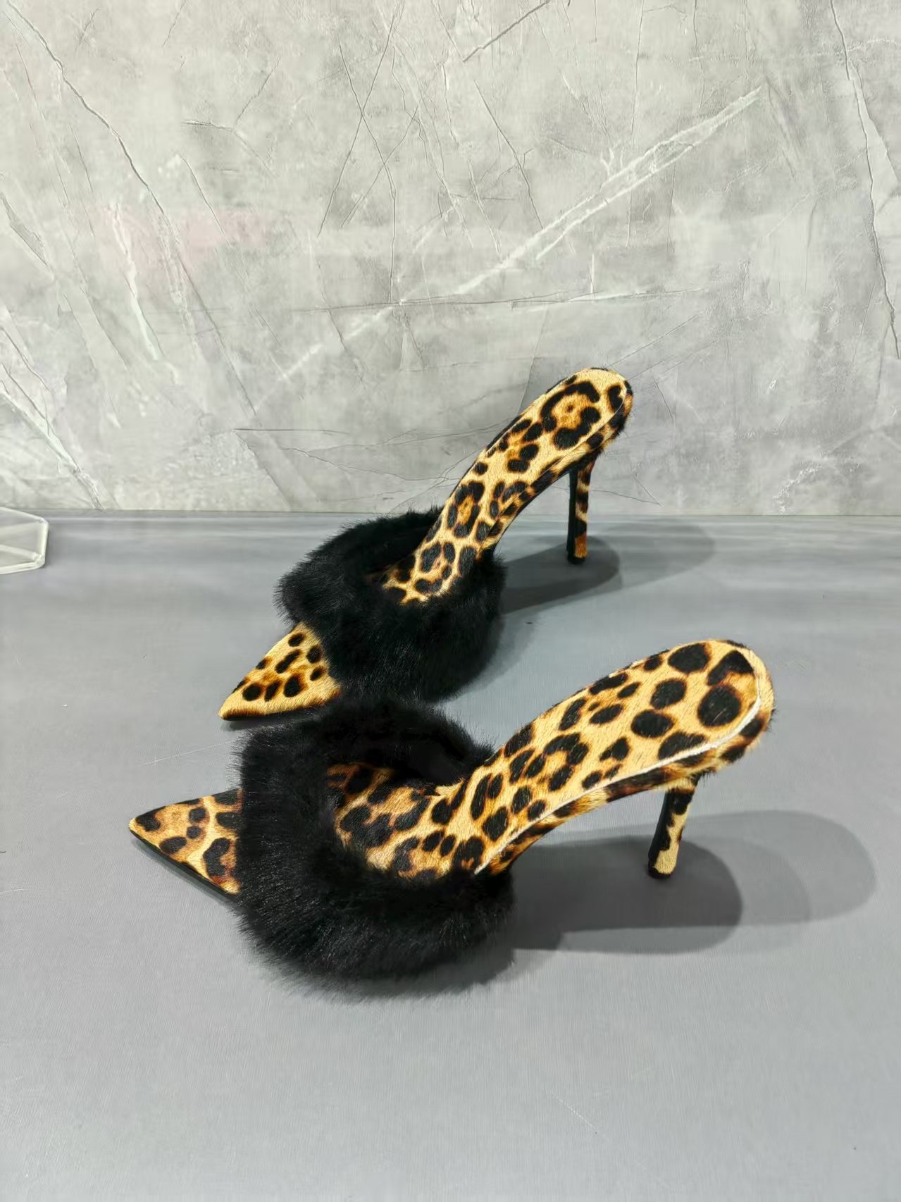 Leopard Print Fur Trim Women S - Street Fashion Luxury 리뷰 및 가격