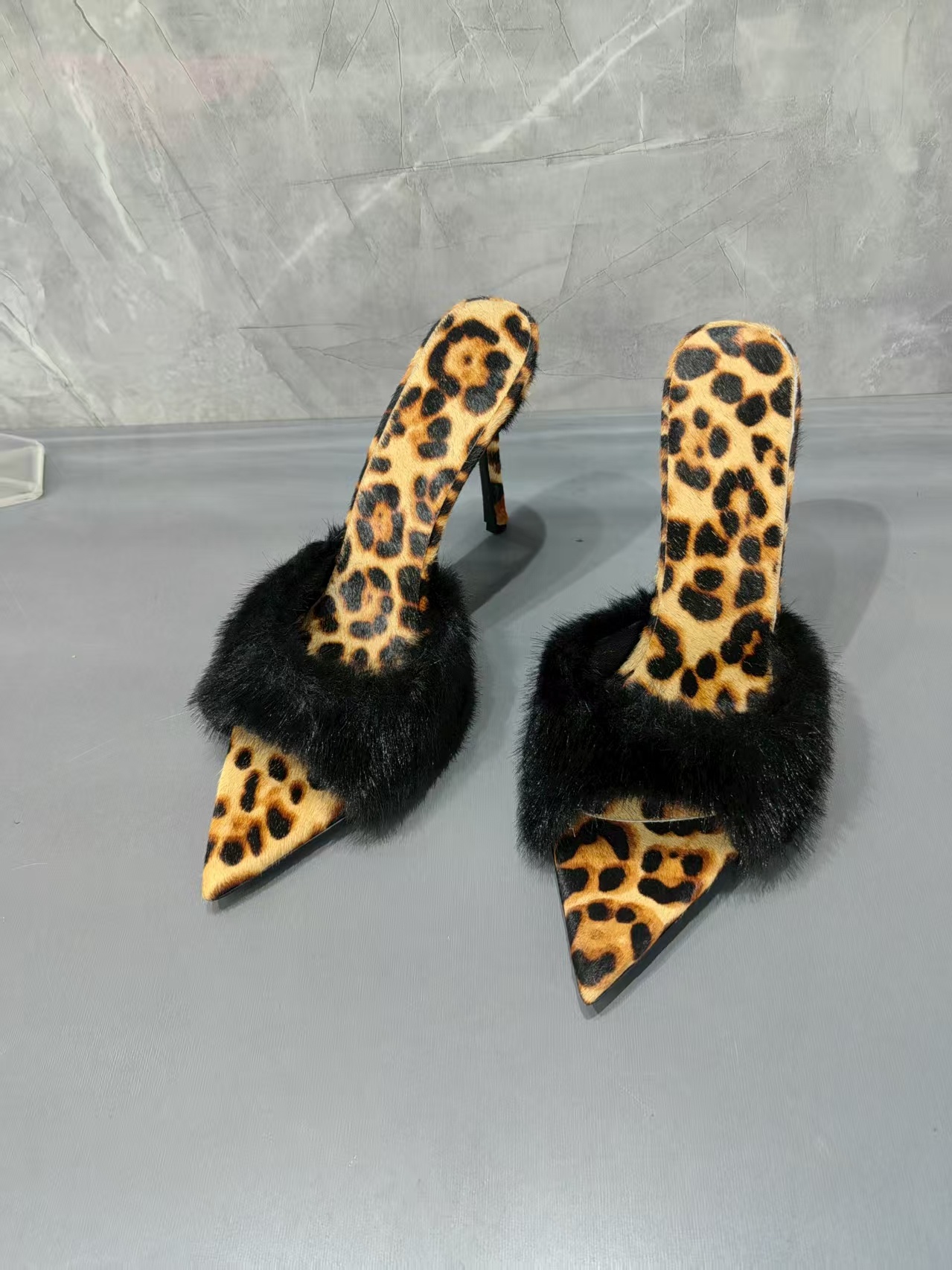 Leopard Print Fur Trim Women S - Street Fashion Luxury 리뷰 및 가격