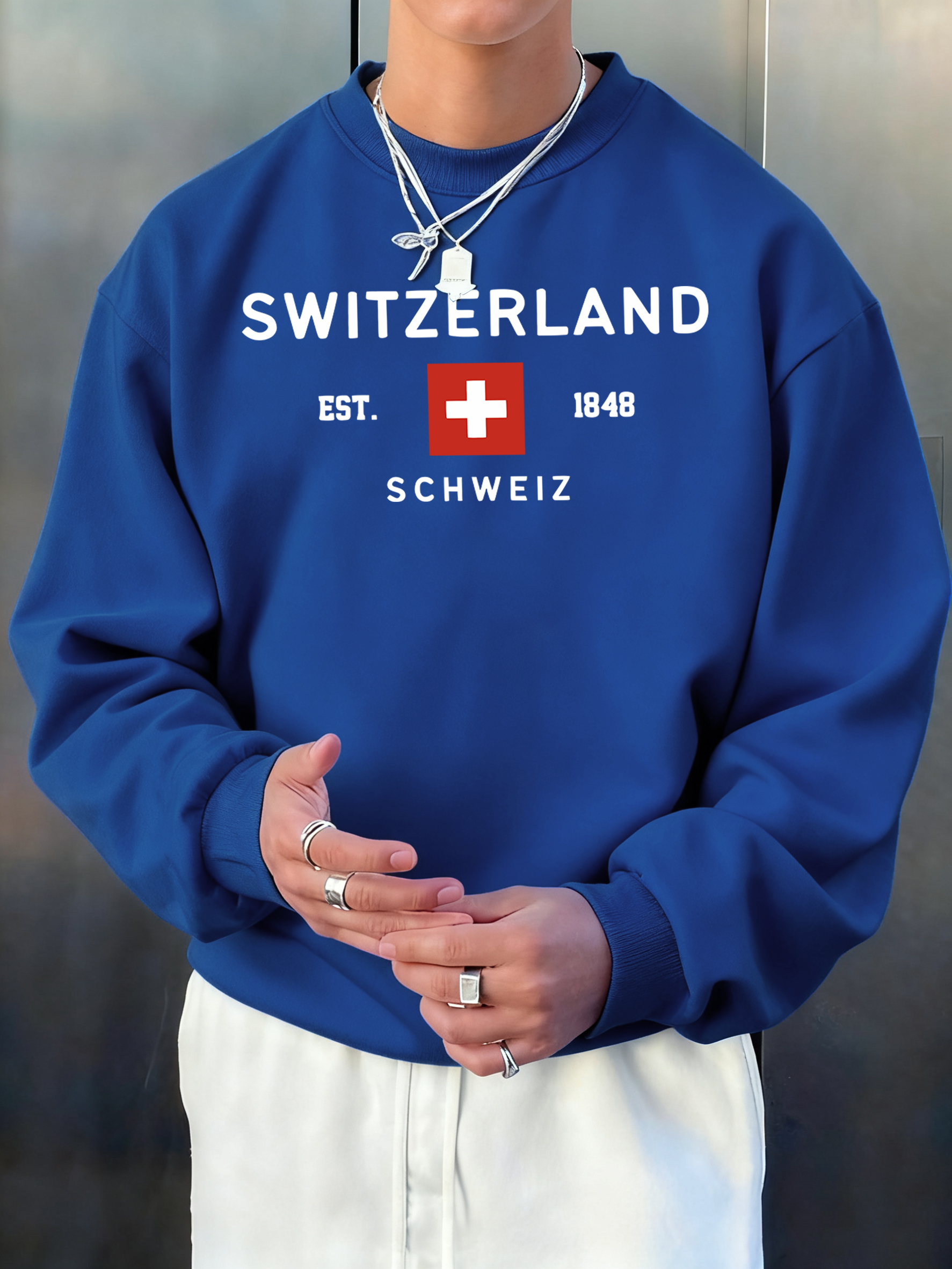 Switzerland Est 1848 Printing  - Street Fashion Elements 리뷰 및 가격