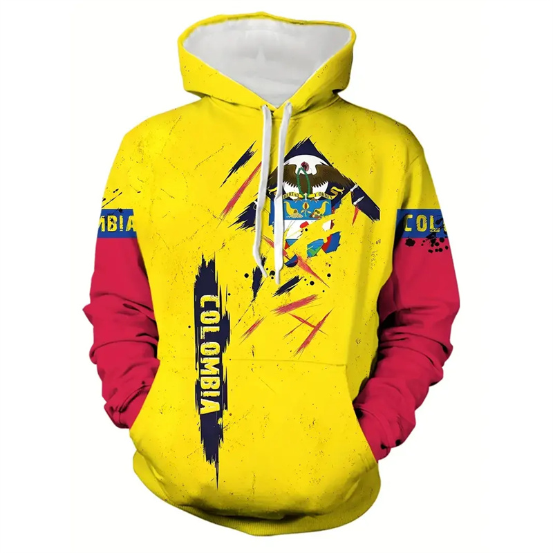 Colombian Venezuela Flag Hoodi - Street Fashion Brazil 리뷰 및 가격