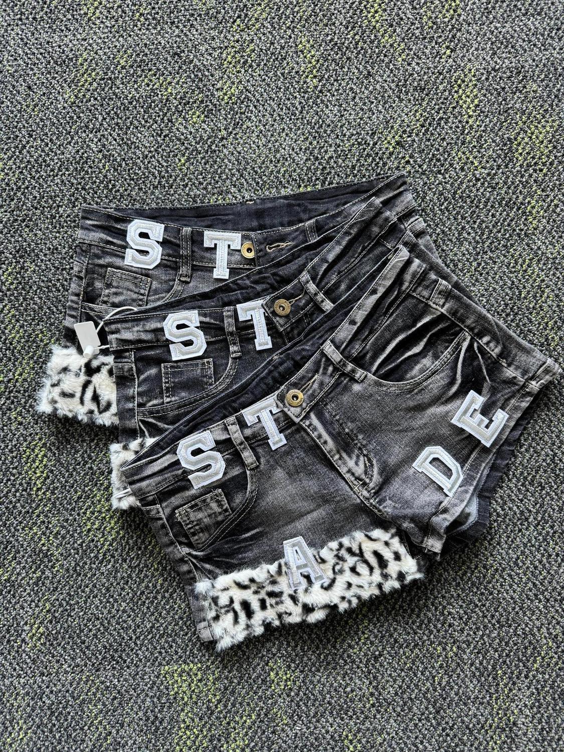 Y2k Embroidered Patch Denim Sh - Street Fashion Girls 리뷰 및 가격