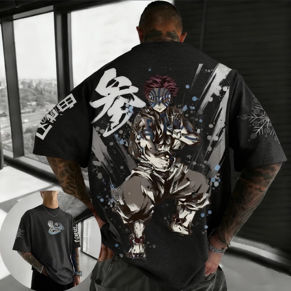 Summer Plus Size Demon Slayer  - Street Fashion Japan 리뷰 및 가격