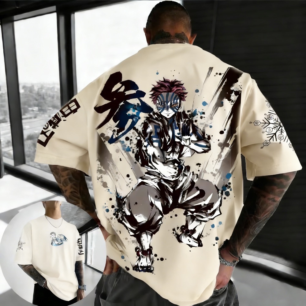 Summer Plus Size Demon Slayer  - Street Fashion Japan 리뷰 및 가격