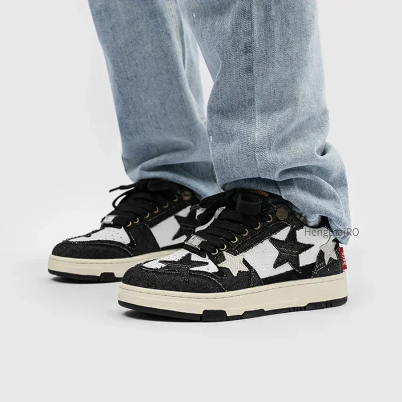 Women Sneakers Man Retro Star  - Street Fashion Couple 리뷰 및 가격