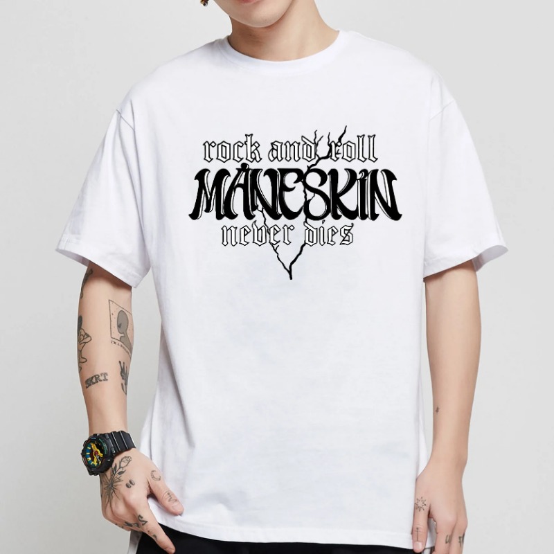 Oversized T Shirt Graphic Mane - Street Fashion Asian 리뷰 및 가격