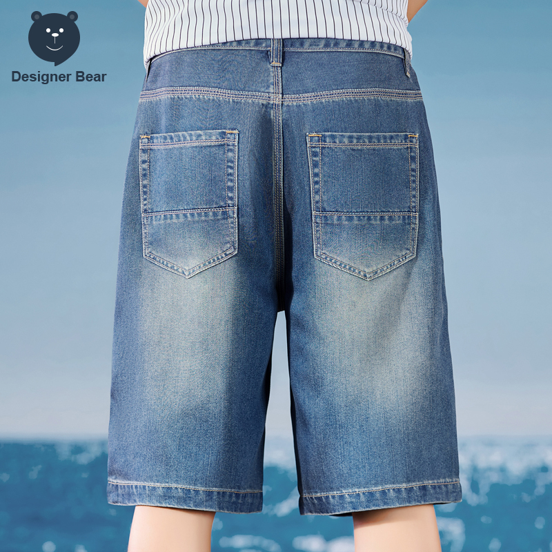 Summer Thin Men's Denim Shorts - Street Fashion Baggy 리뷰 및 가격