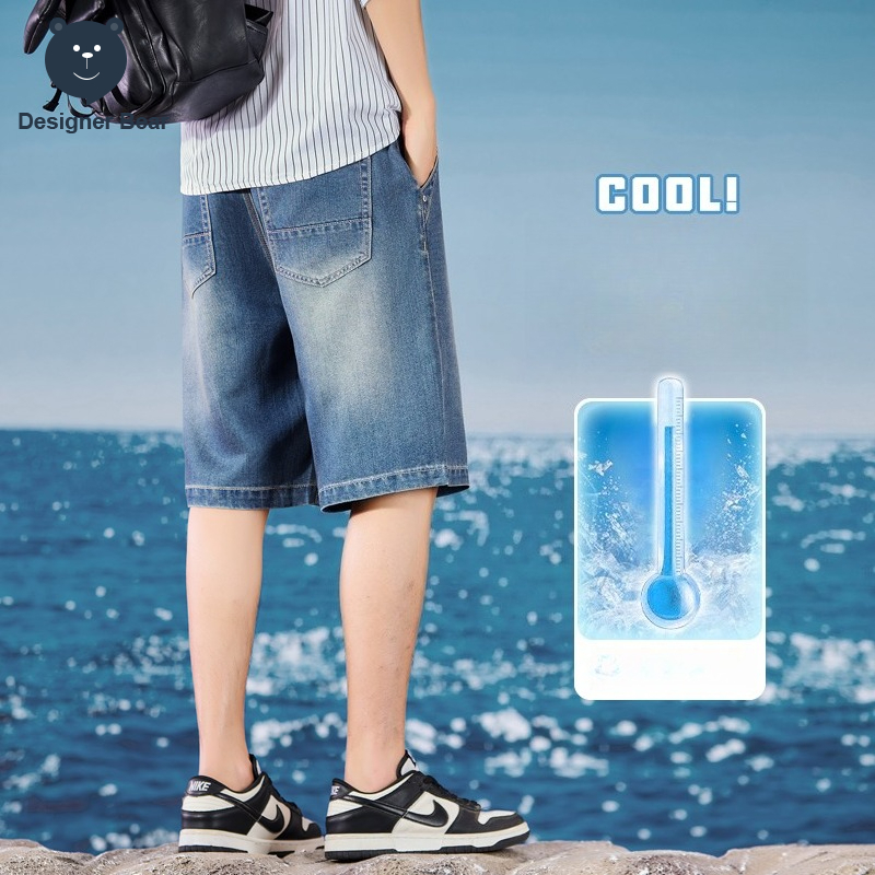 Summer Thin Men's Denim Shorts - Street Fashion Baggy 리뷰 및 가격