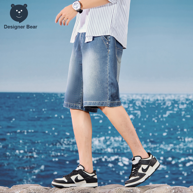 Summer Thin Men's Denim Shorts - Street Fashion Baggy 리뷰 및 가격