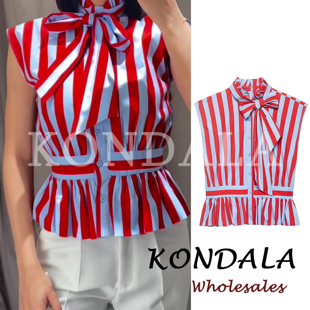 KONDALA Chic Striped Y2K Women - Street Fashion Vest 리뷰 및 가격