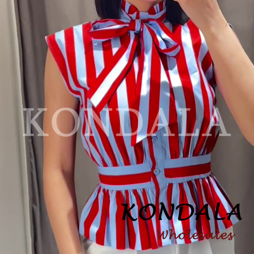 KONDALA Chic Striped Y2K Women - Street Fashion Vest 리뷰 및 가격