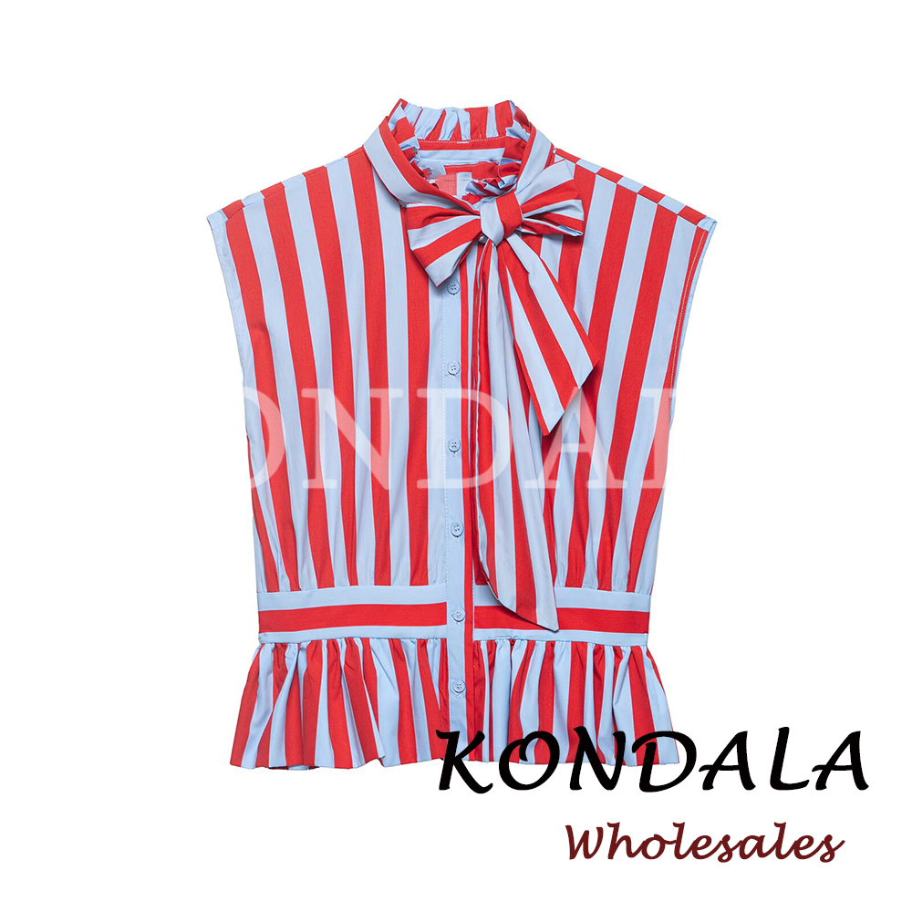 KONDALA Chic Striped Y2K Women - Street Fashion Vest 리뷰 및 가격