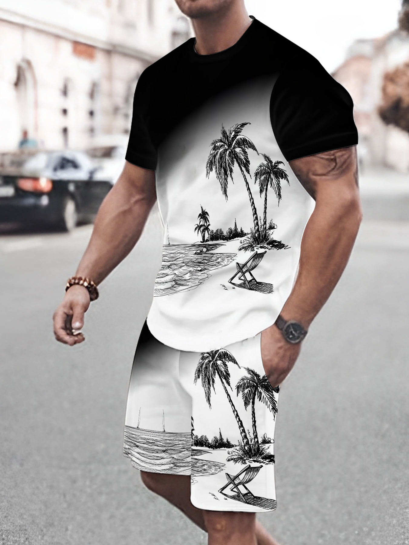 2026 Summer New Men's Short-Sl - Street Fashion Designers 리뷰 및 가격