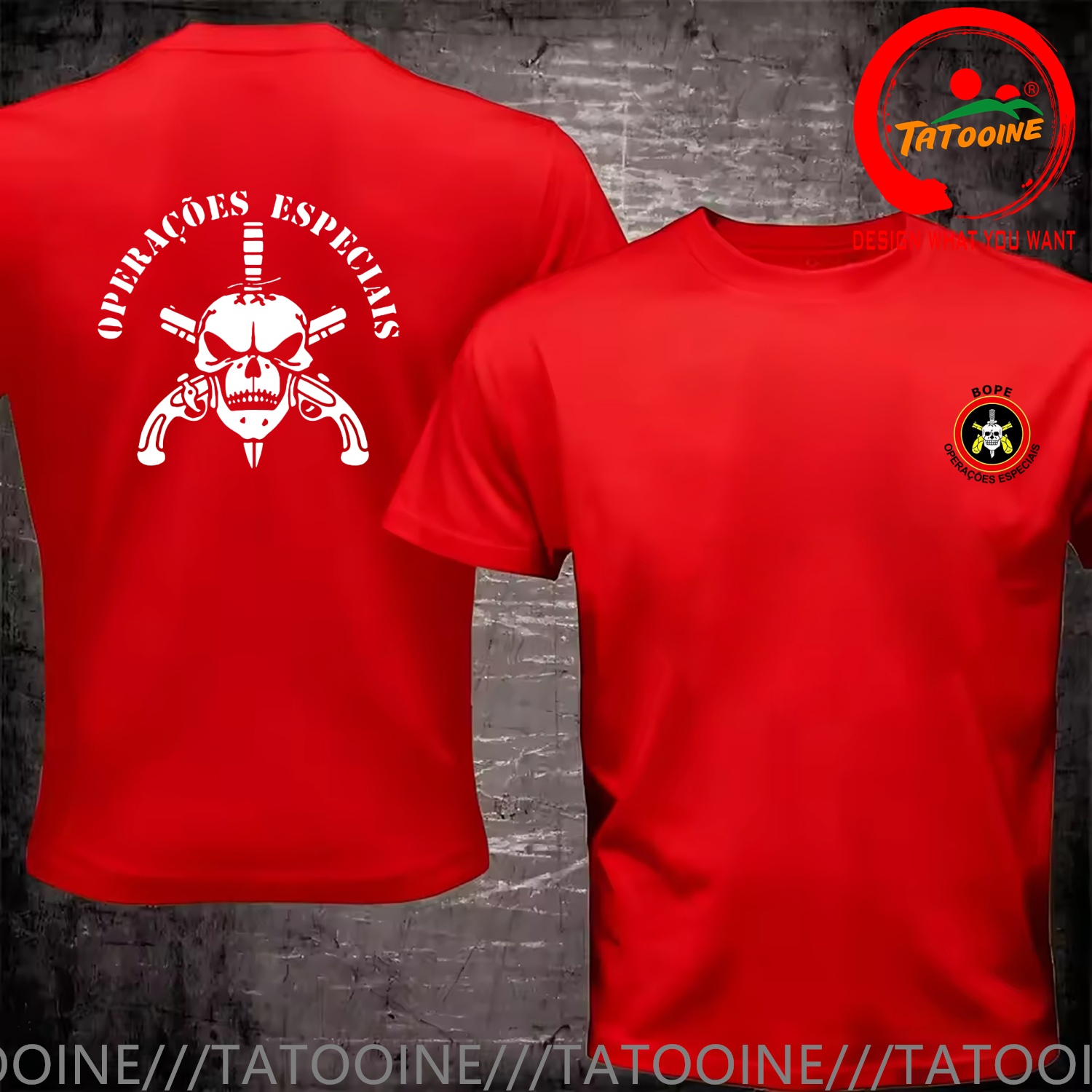 Funny Design BOPE Elite Death  - Street Fashion Brazil 리뷰 및 가격
