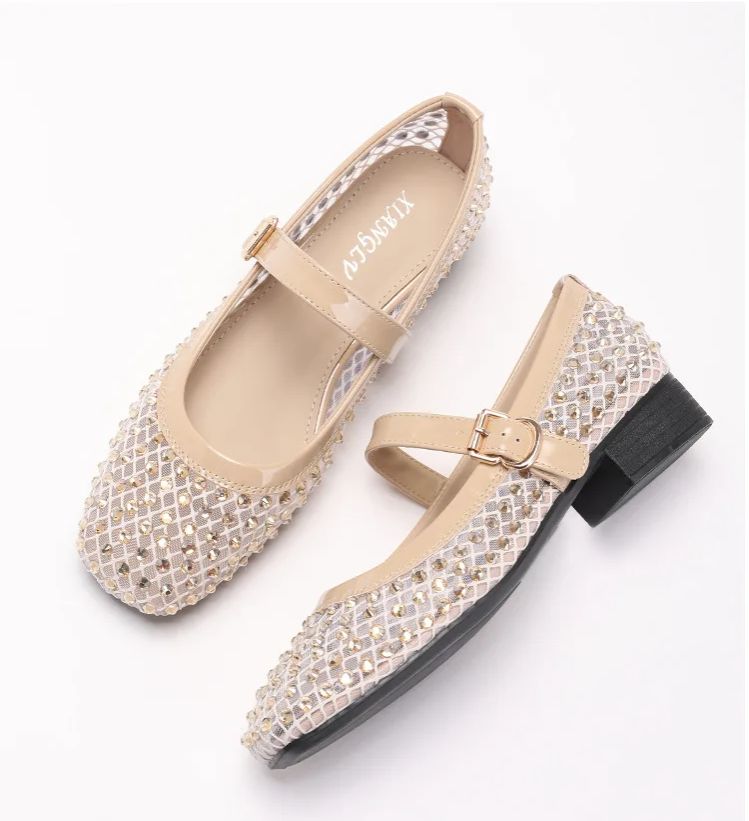 ZAROY Rhinestone Mesh Ballet F - Street Fashion Luxury 리뷰 및 가격