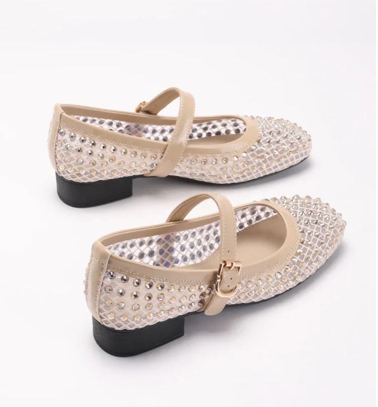 ZAROY Rhinestone Mesh Ballet F - Street Fashion Luxury 리뷰 및 가격