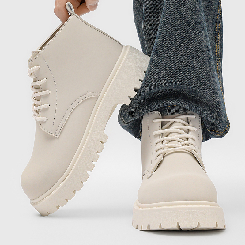 100%Genuine Leather Mens Boots - Street Fashion Designers 리뷰 및 가격