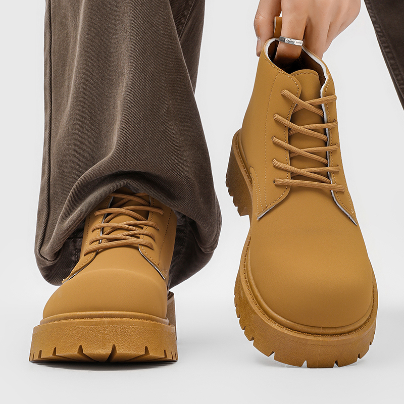 100%Genuine Leather Mens Boots - Street Fashion Designers 리뷰 및 가격