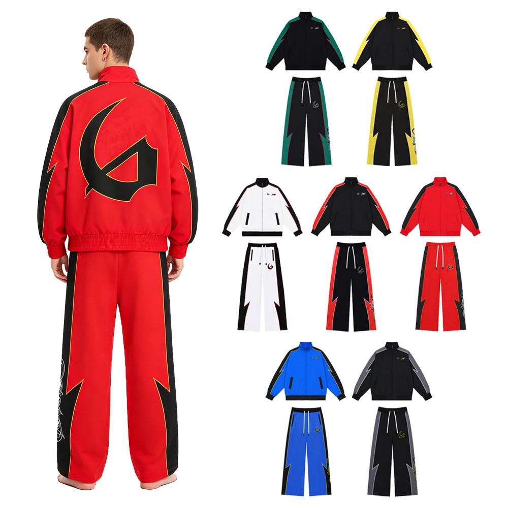 Y2k Streetwear Men's Sets Two  - Street Fashion Baggy 리뷰 및 가격