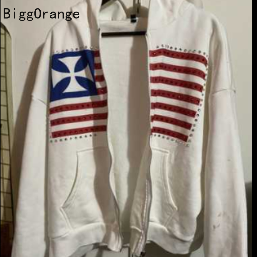Sweatshirt coat rhinestone emb - Street Fashion Elements 리뷰 및 가격