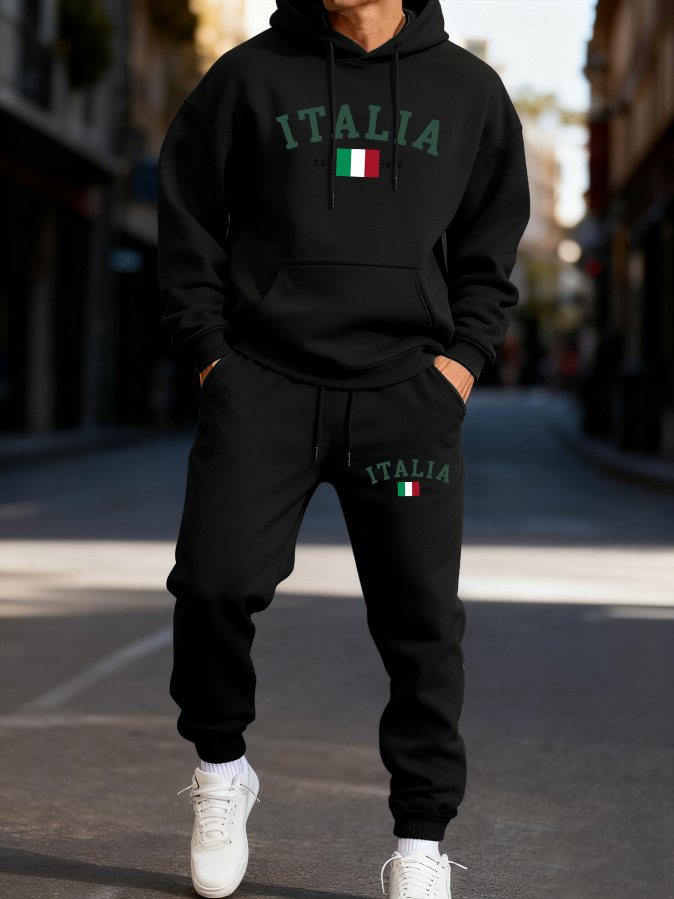 Italia Italian Flag Print Man  - Street Fashion Elements 리뷰 및 가격