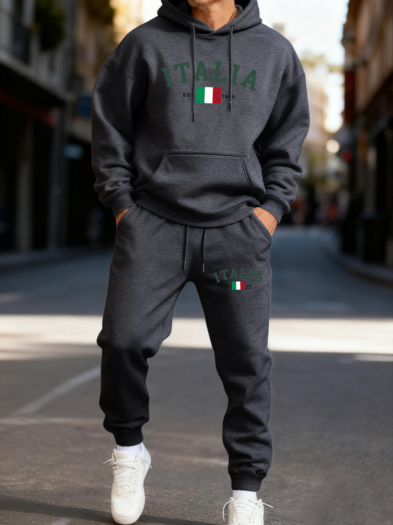 Italia Italian Flag Print Man  - Street Fashion Elements 리뷰 및 가격