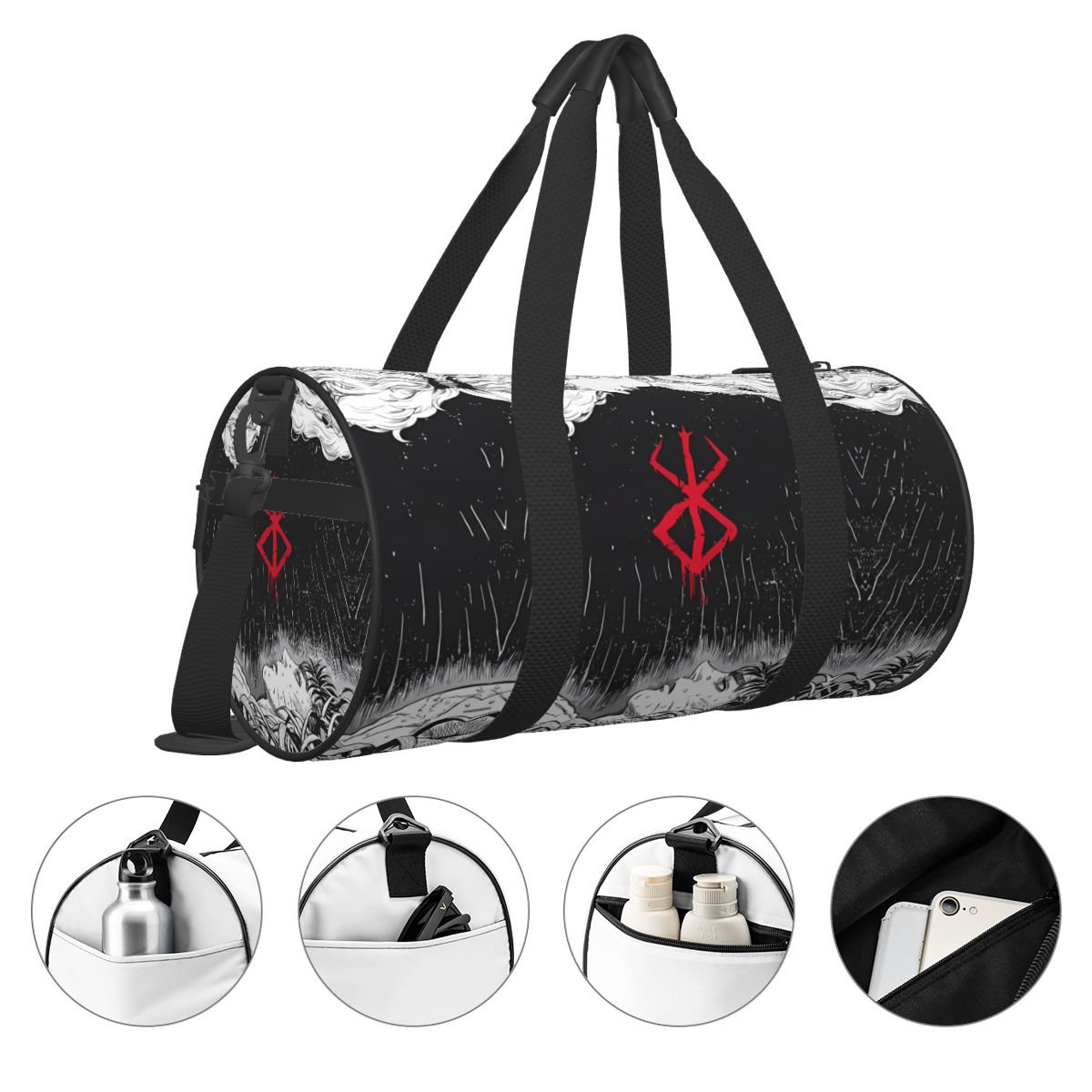 Japan Anime Bereserk Gym Bag F - Street Fashion Couple 리뷰 및 가격