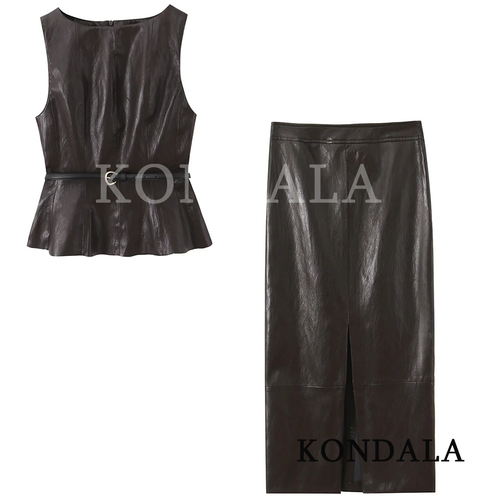 KONDALA Women Trendy High Stre - Street Fashion Vest 리뷰 및 가격